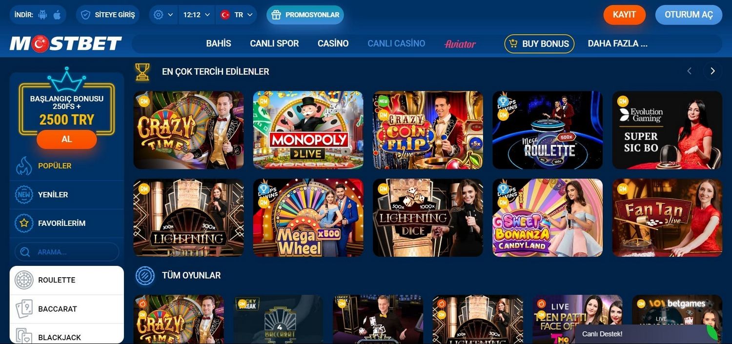 Mostbet Online Gaming